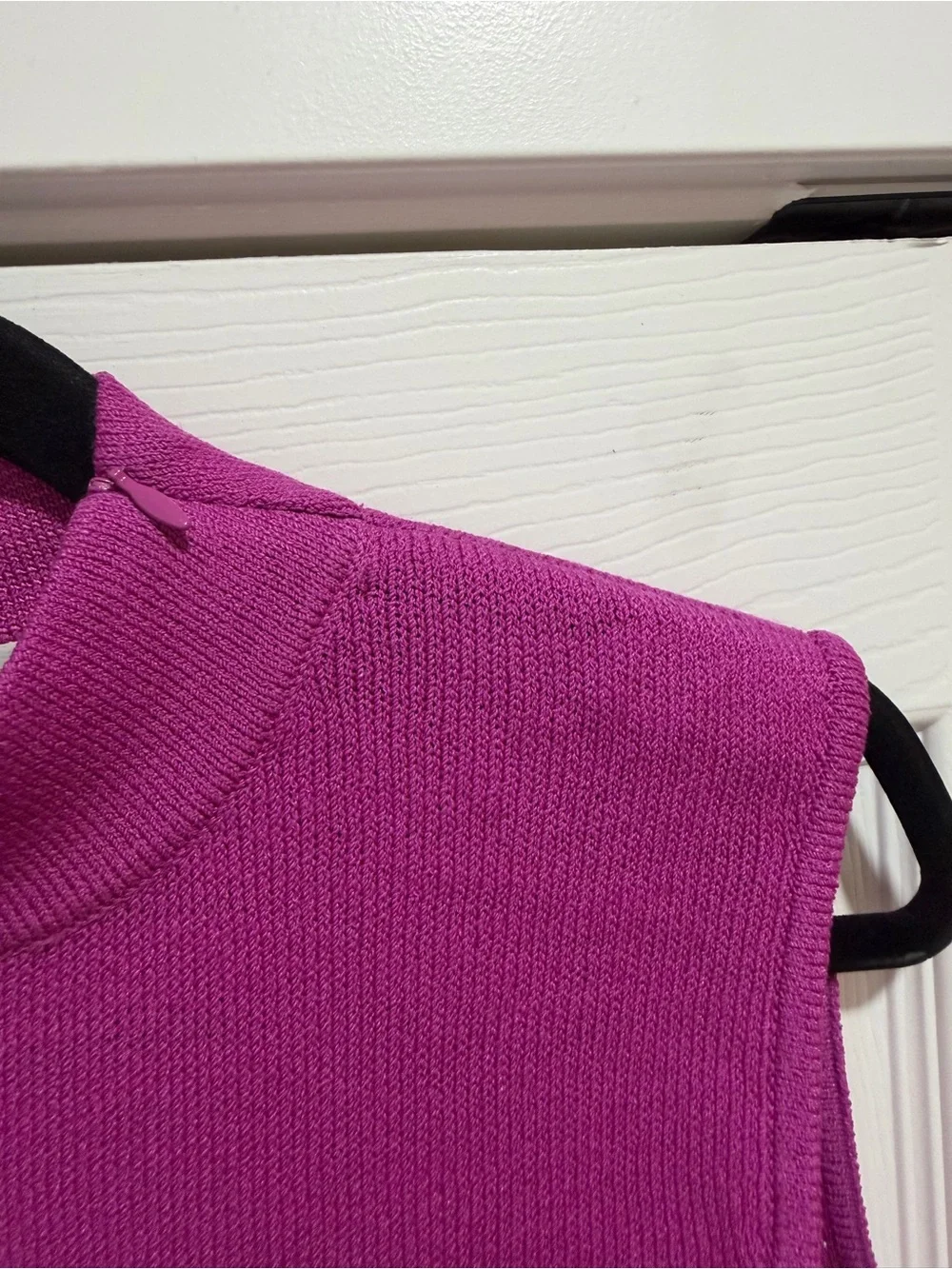 St. John Collectin By Marie Gray Purple Sleeveless Mock Neck Tank